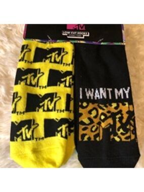 Lot of 10 MTV Low Cut Socks Multi-color